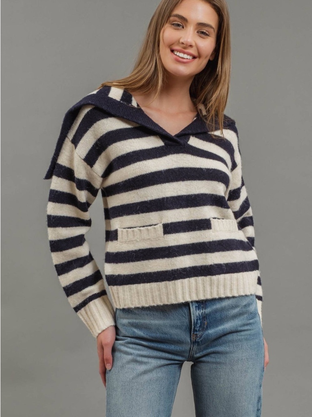 Blu Pepper Sailor Knit Sweater